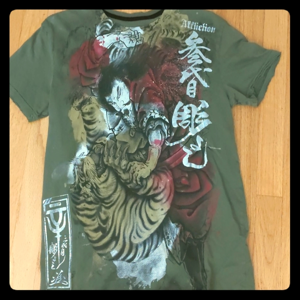 Rare Affliction Horiyoshi Art Tshirt M